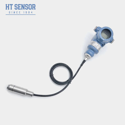HTsensor 316L Stainless Steel IP68 Liquid Level Transmitter with 4-20mA Output and LED Display