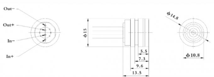 15 mm Silikon Mini Basınç Algılayıcı 10VDC Paslanmaz Çelik Piezoresistive Basınç Algılayıcı 0