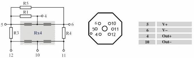 HT-IQ Piezoresistive Silikon Basınç Algılayıcı 50.4mm Büyük Diyafragma Tipi Basınç Algılayıcı 3