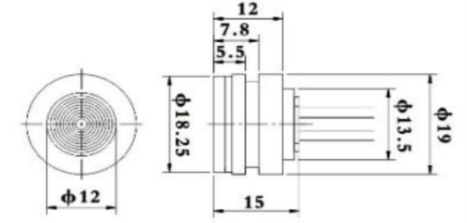 70KPa~70MPa Silikon Basınç Algılayıcı Piezoresistive Basınç Algılayıcı 1
