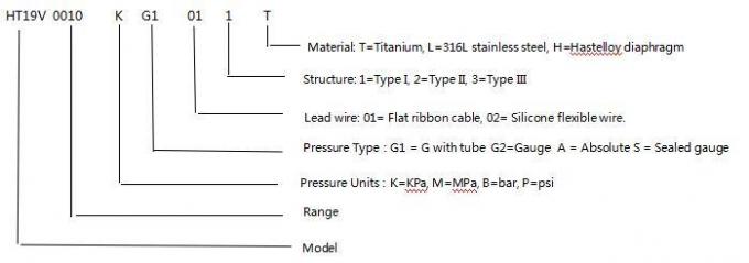70KPa~70MPa Silikon Basınç Algılayıcı Piezoresistive Basınç Algılayıcı 4