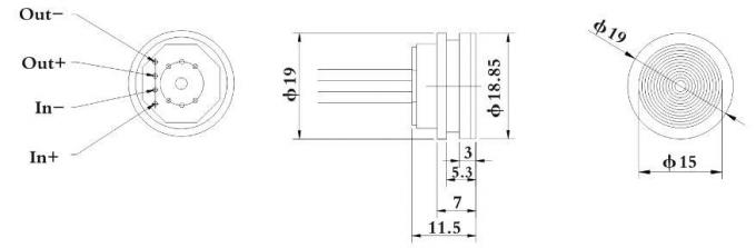 5V Silikon Piezoresistive Basınç Algılayıcı Diyafram Basınç Algılayıcı Pin Bağlantısı 5