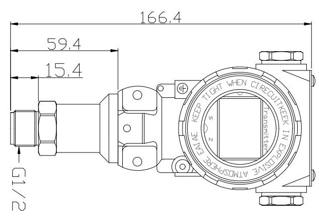 BPHT24-III Dijital Basınç Göndericisi Flush Diaphragm Dijital Basınç Algılayıcı 1