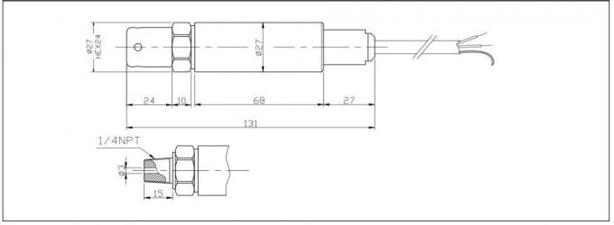 BH93420-IT Su tankı basınç seviyesi sensörü SS304 Su basınç seviyesi sensörü 0