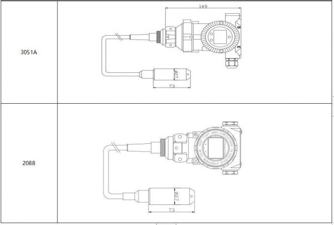 BH93420-3051A Su Basıncı Seviyesi Sensörü Ekranlı Sıvı Basınç Değiştiricisi 3