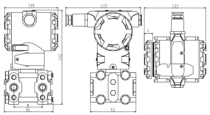 ht3351 HIGH PRECISION LED DIGITAL PRESSURE TRANSMITTER DIFERENSİYAL basınç verici 2