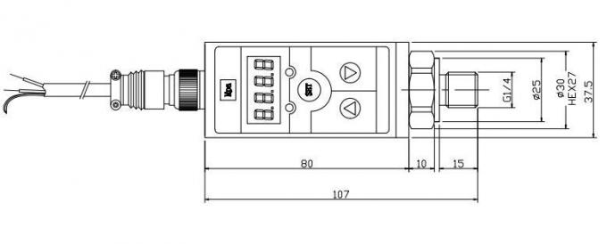 LED Ekran Elektronik Basınç Değiştiricisi Dijital Farklı Basınç Göndericisi 1