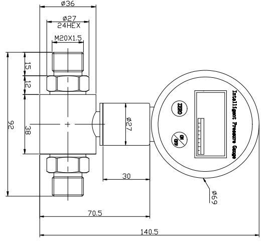 BPZ2008 Farklı Basın&ccedil; G&ouml;ndericisi &Ouml;l&ccedil;&uuml;c&uuml; Su Basıncı G&ouml;ndericisi Sens&ouml;r&uuml; 1