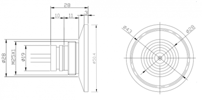 HT diffused silicon oil-filled pressure sensor