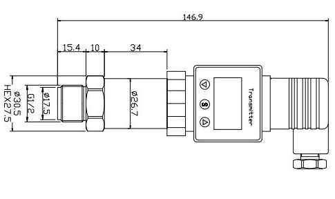 LED LCD Ekranı Flaş Diyafragma Basınç Algılayıcı IX DIisplay ile Akıllı Tip Basınç Göndericisi 0